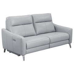 Derek Grey 2 Pc Power Sofa Set - MyWaynesHome #