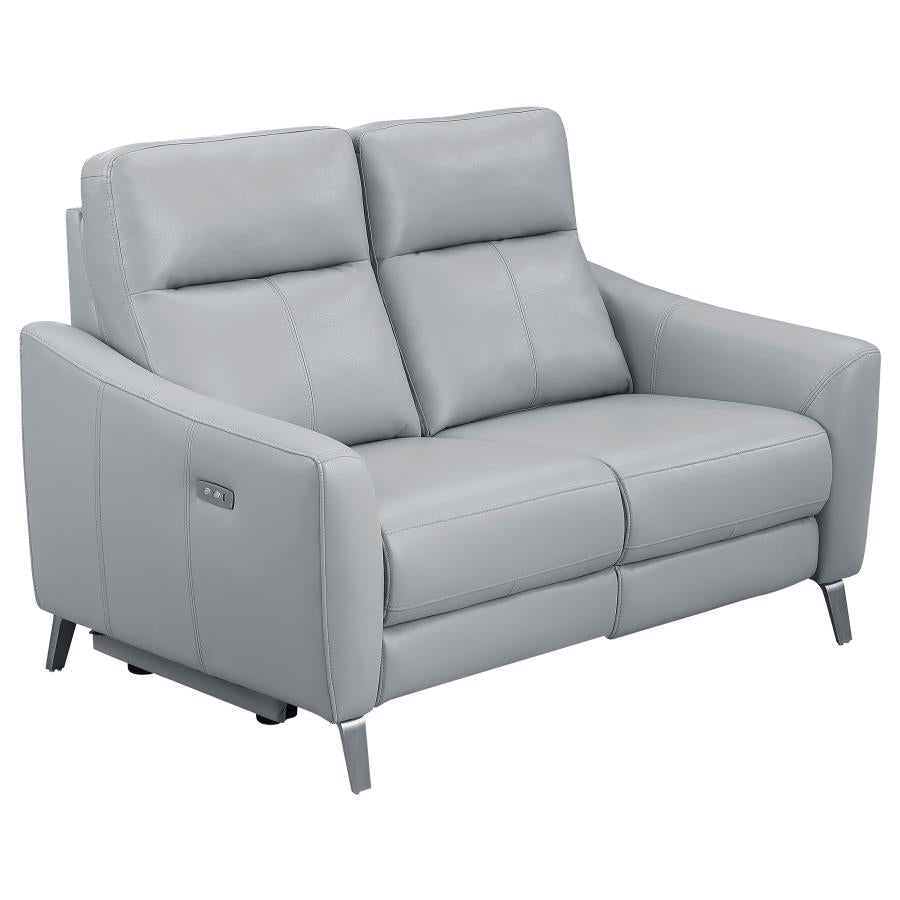 Derek Grey 2 Pc Power Sofa Set - MyWaynesHome #