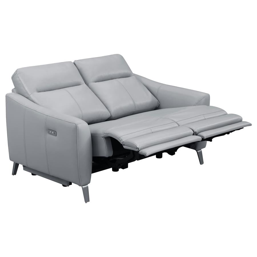 Derek Grey 2 Pc Power Sofa Set - MyWaynesHome #