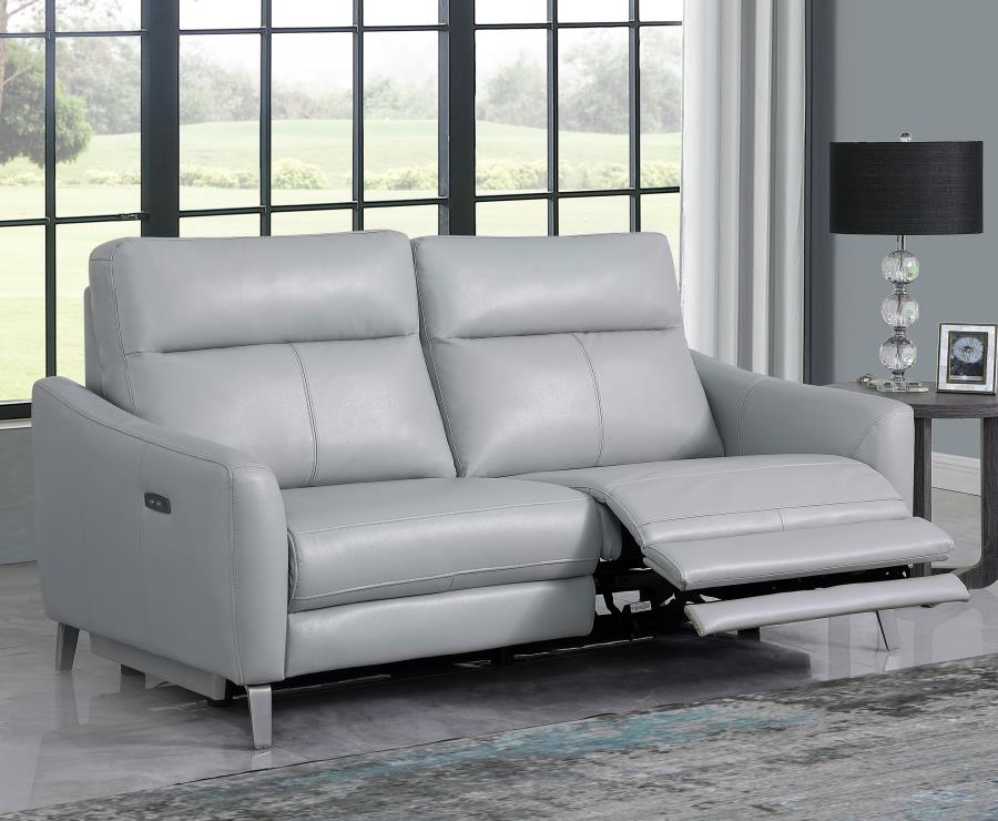 Derek Grey Power Sofa - MyWaynesHome #