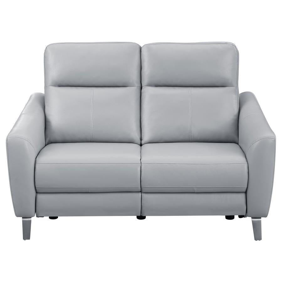 Derek Grey Power Loveseat - MyWaynesHome #