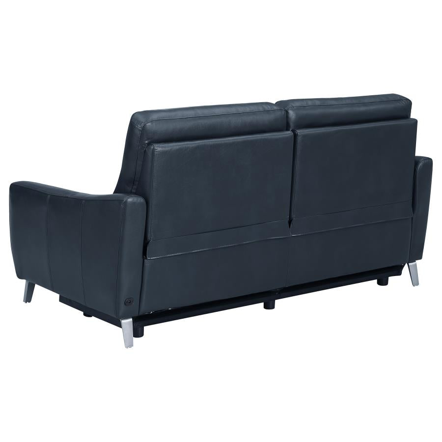Derek Blue 2 Pc Power Sofa Set - MyWaynesHome #