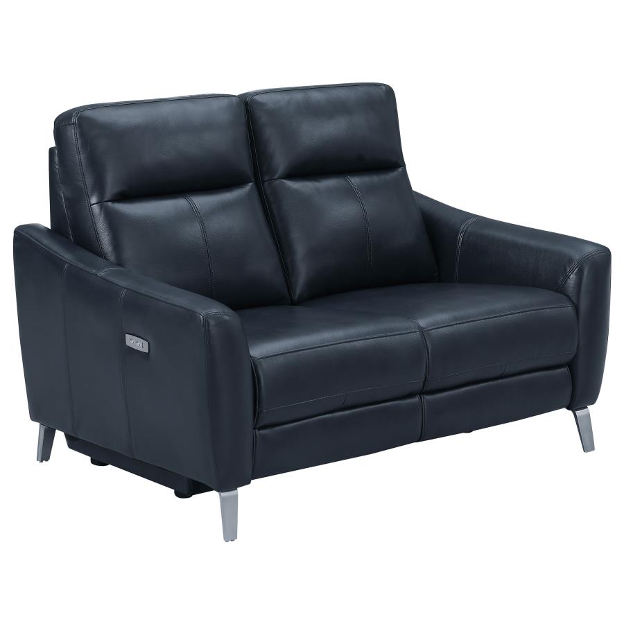 Derek Blue 3 Pc Power Sofa Set - MyWaynesHome #