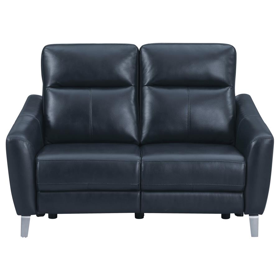 Derek Blue 3 Pc Power Sofa Set - MyWaynesHome #