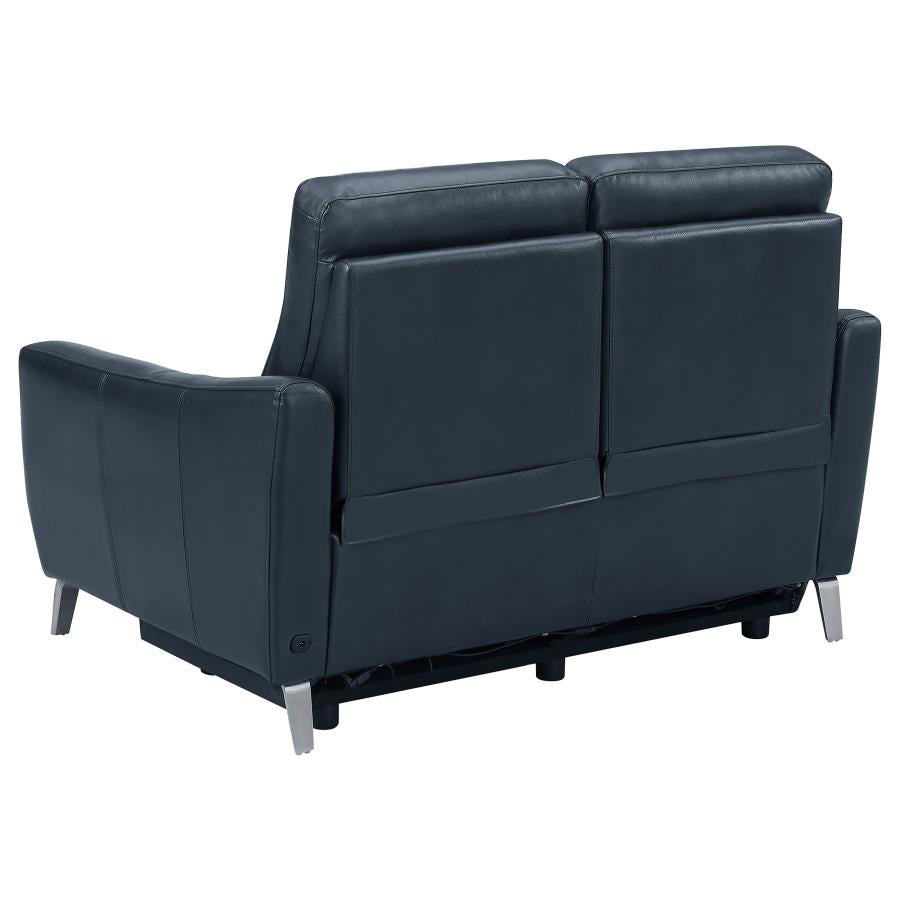 Derek Blue 3 Pc Power Sofa Set - MyWaynesHome #