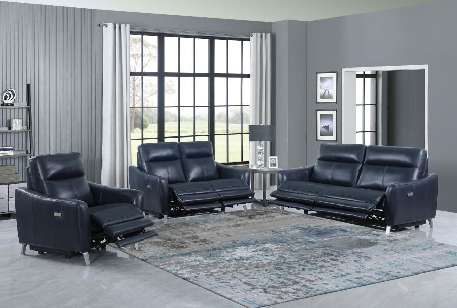 Derek Blue Power Sofa - MyWaynesHome #