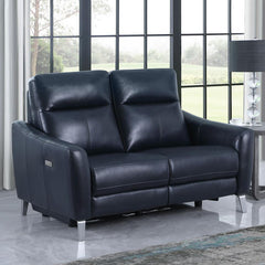Derek Blue Power Loveseat - MyWaynesHome #