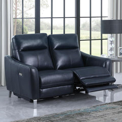 Derek Blue Power Loveseat - MyWaynesHome #