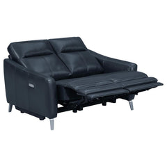Derek Blue Power Loveseat - MyWaynesHome #