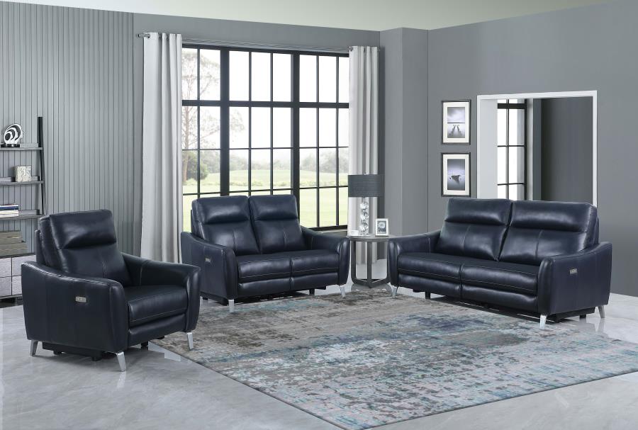 Derek Blue Power Recliner - MyWaynesHome #