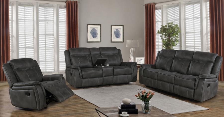 Lawrence Black 3 Pc Motion Sofa Set - MyWaynesHome #