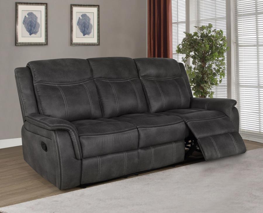 Lawrence Black 3 Pc Motion Sofa Set - MyWaynesHome #