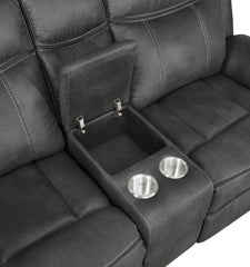 Lawrence Black Motion Loveseat - MyWaynesHome #