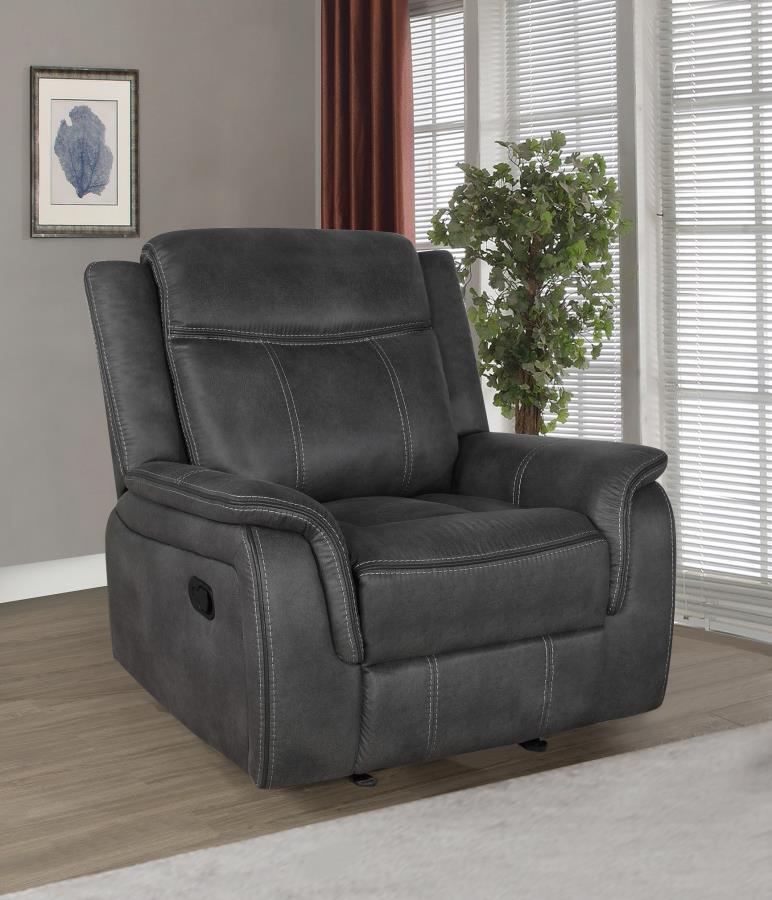 Lawrence Black Glider Recliner - MyWaynesHome #