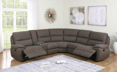 Variel Brown 6 Pc Motion Sectional - MyWaynesHome #