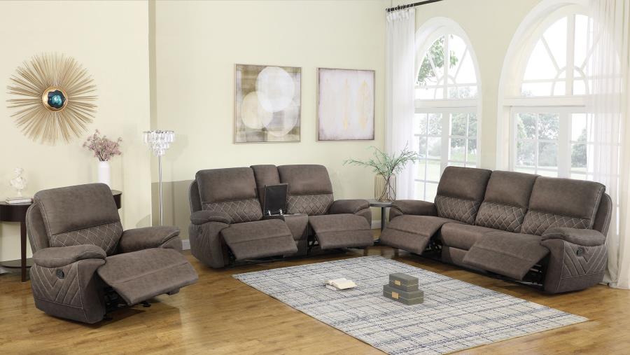 Variel Brown 6 Pc Motion Sectional - MyWaynesHome #