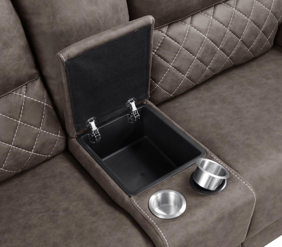 Variel Brown 6 Pc Motion Sectional - MyWaynesHome #