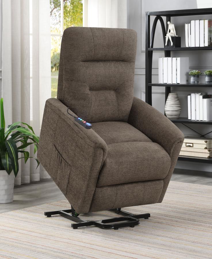 Henrietta Brown Power Lift Massage Chair - MyWaynesHome #