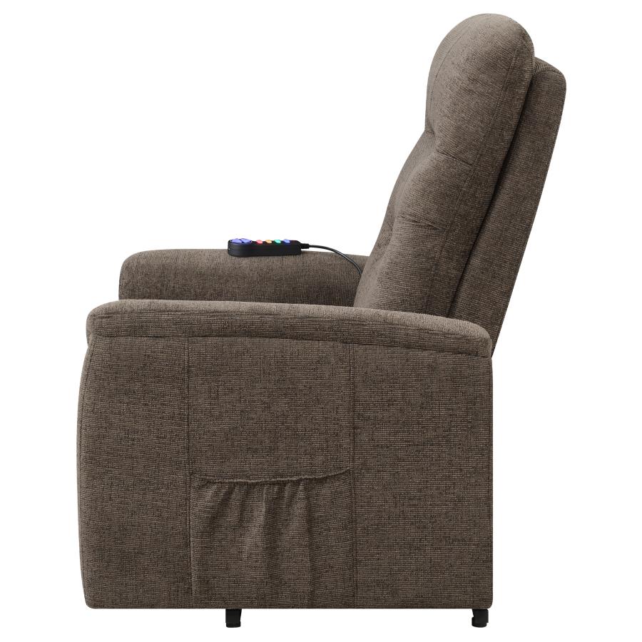 Henrietta Brown Power Lift Massage Chair - MyWaynesHome #