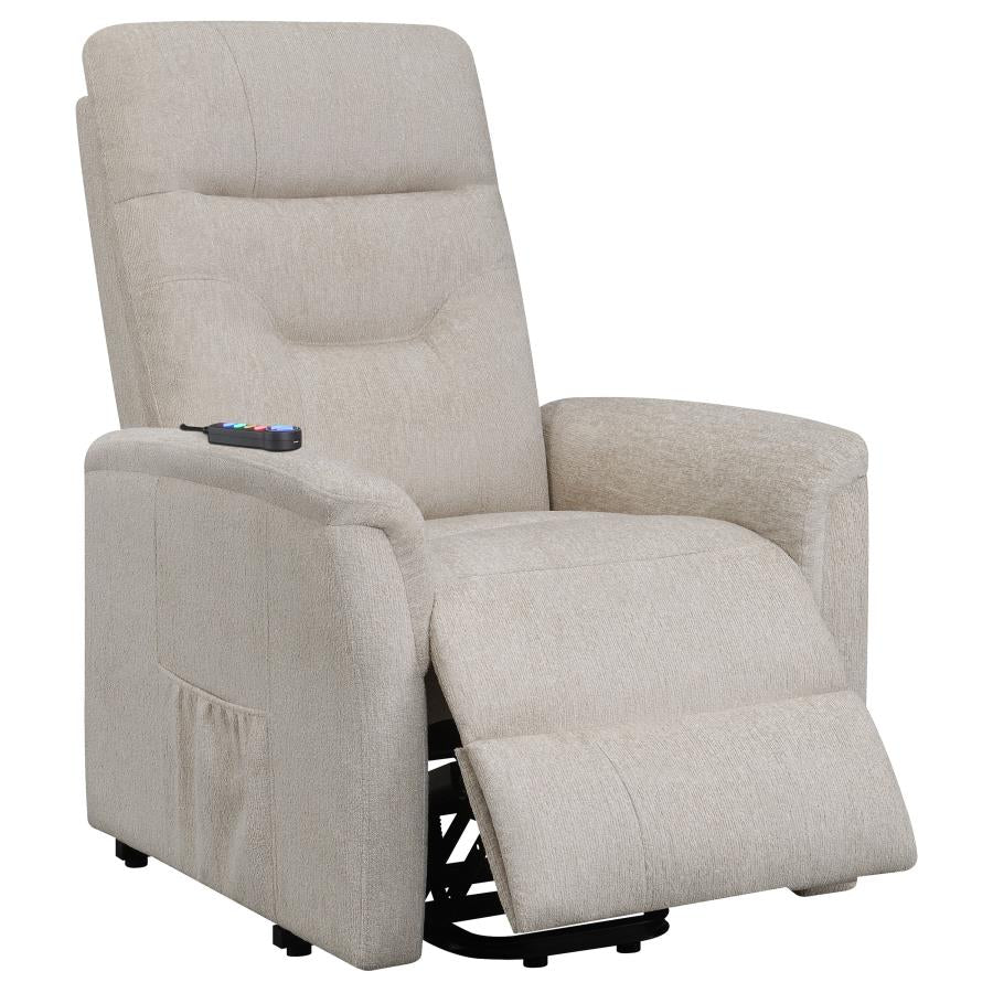 Henrietta Beige Power Lift Massage Chair - MyWaynesHome #