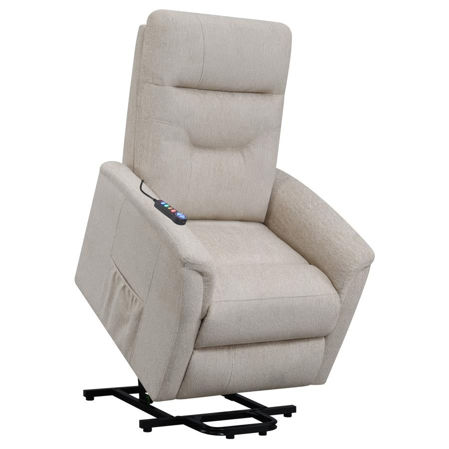 Henrietta Beige Power Lift Massage Chair - MyWaynesHome #
