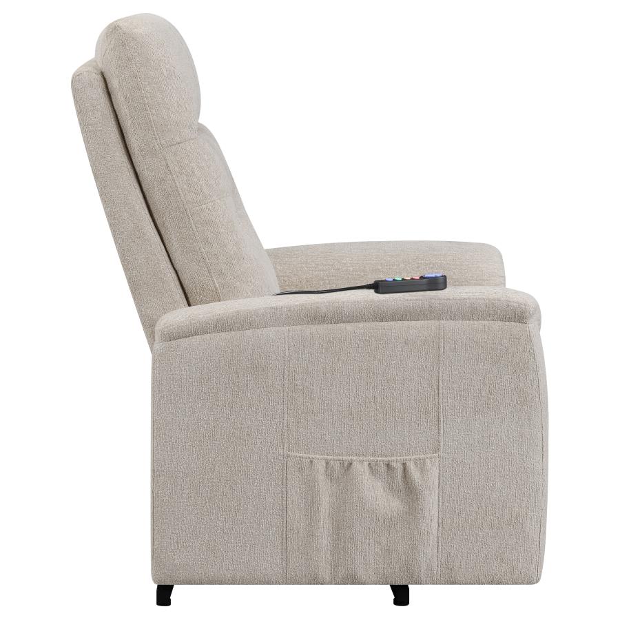 Henrietta Beige Power Lift Massage Chair - MyWaynesHome #