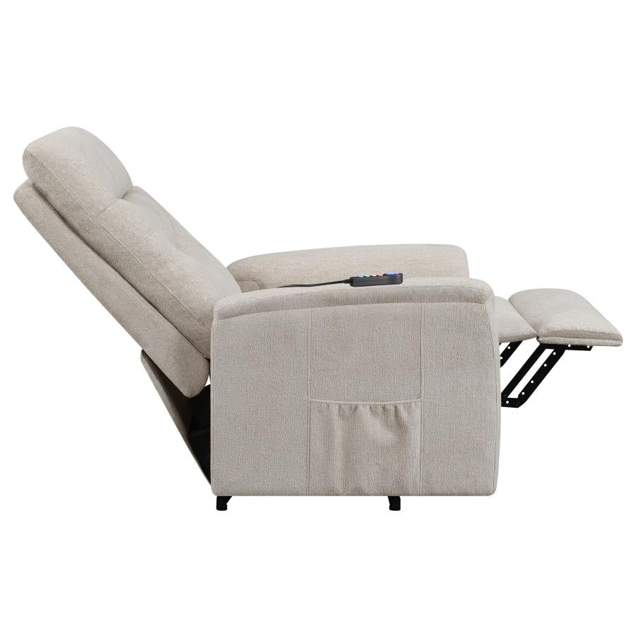 Henrietta Beige Power Lift Massage Chair - MyWaynesHome #