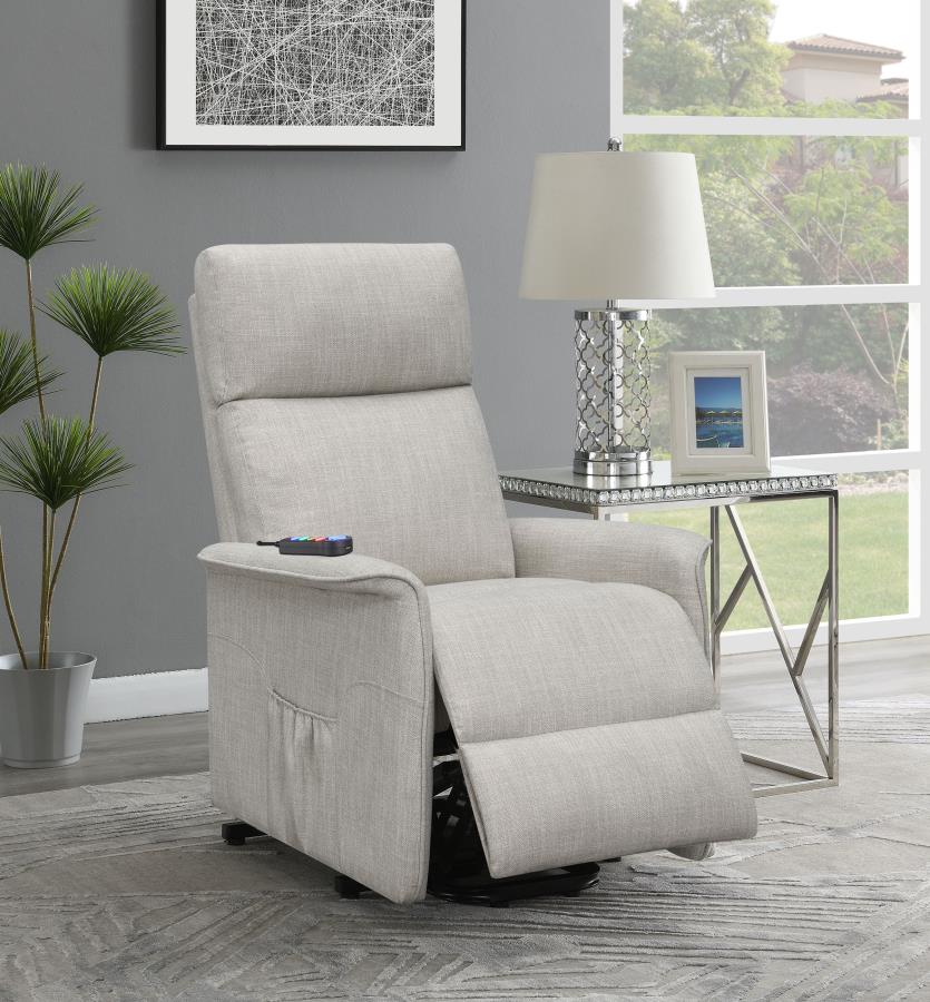Herrera Beige Power Lift Massage Chair - MyWaynesHome #