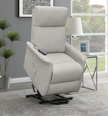 Herrera Beige Power Lift Massage Chair - MyWaynesHome #