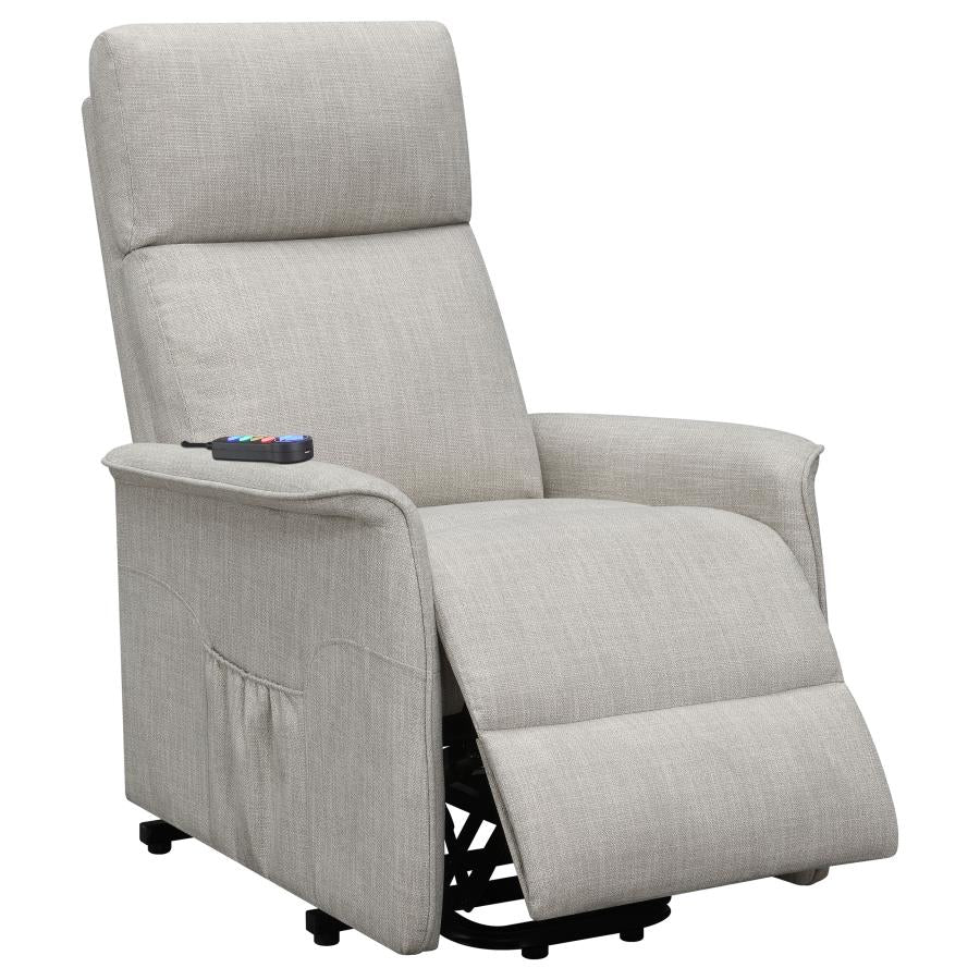 Herrera Beige Power Lift Massage Chair - MyWaynesHome #
