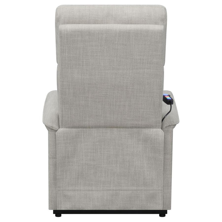 Herrera Beige Power Lift Massage Chair - MyWaynesHome #