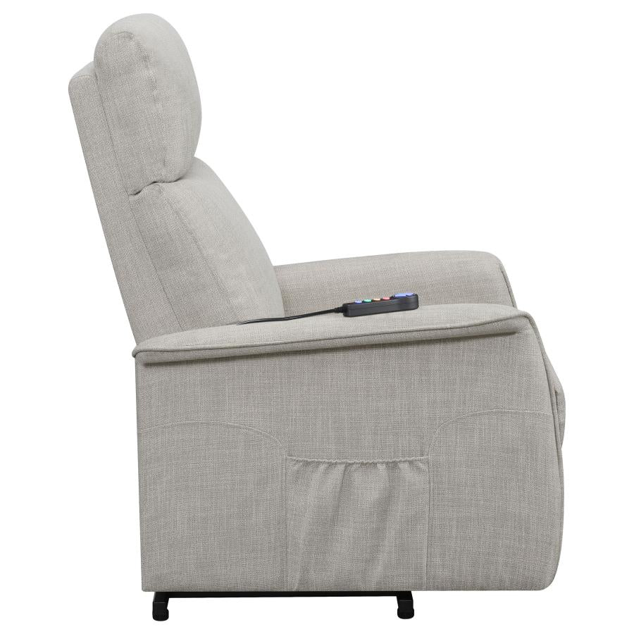 Herrera Beige Power Lift Massage Chair - MyWaynesHome #