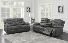 Flamenco Grey 2 Pc Power Sofa Set - MyWaynesHome #