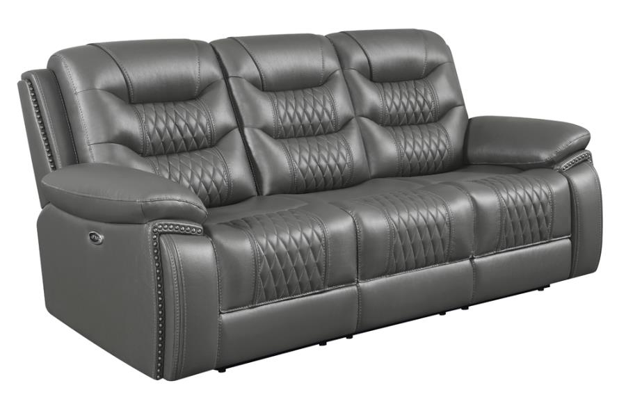 Flamenco Grey Power Sofa - MyWaynesHome #