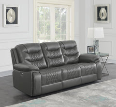 Flamenco Grey Power Sofa - MyWaynesHome #