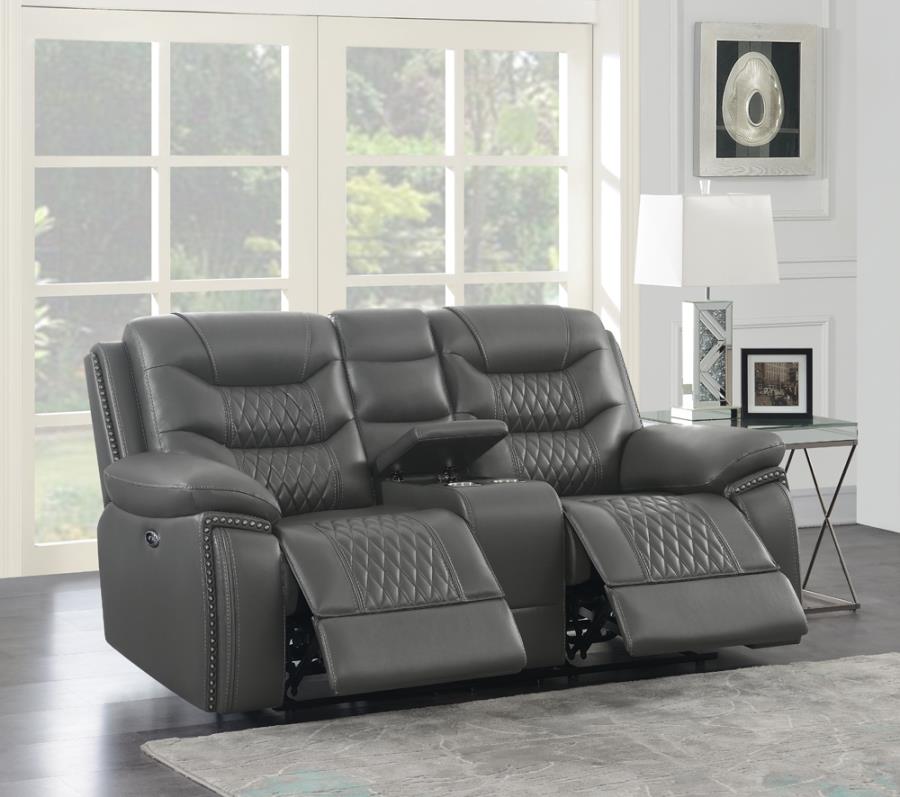 Flamenco Grey Power Loveseat - MyWaynesHome #