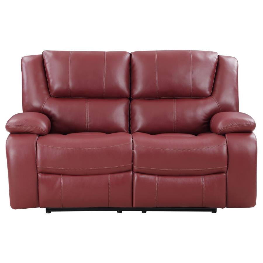 Camila Red Motion Loveseat - MyWaynesHome #