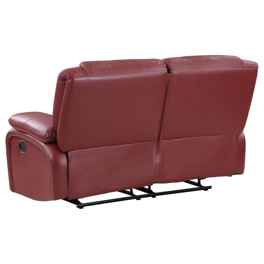 Camila Red Motion Loveseat - MyWaynesHome #