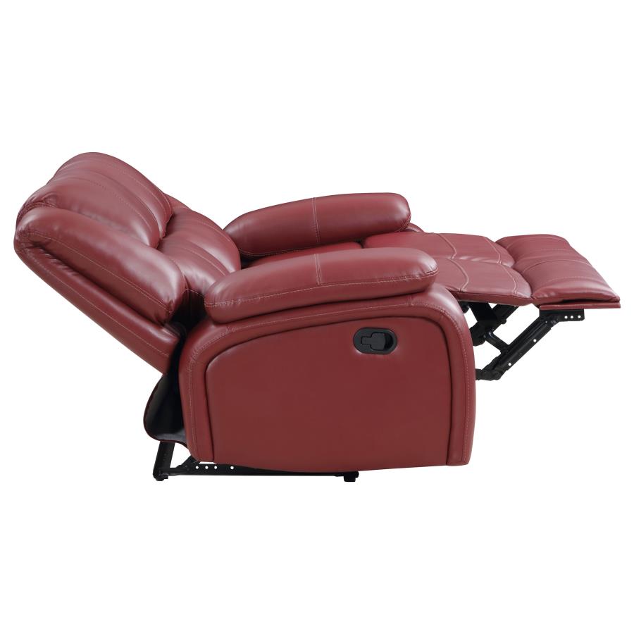 Camila Red Motion Loveseat - MyWaynesHome #