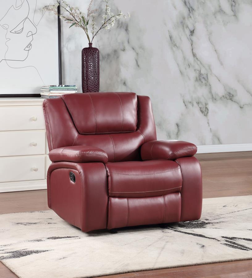 Camila Red Glider Recliner - MyWaynesHome #