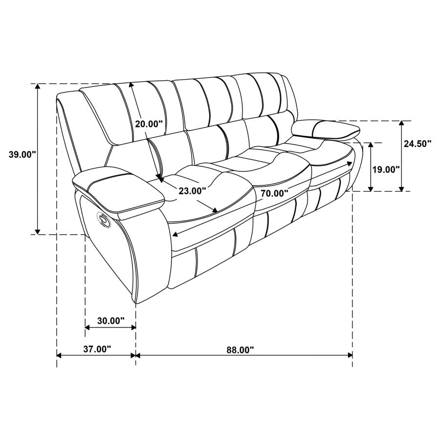 Black Motion Sofa - MyWaynesHome #