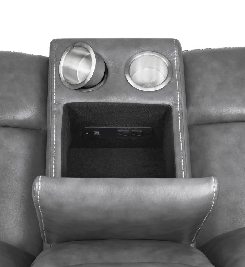 Conrad Grey 2 Pc Motion Sofa Set - MyWaynesHome #