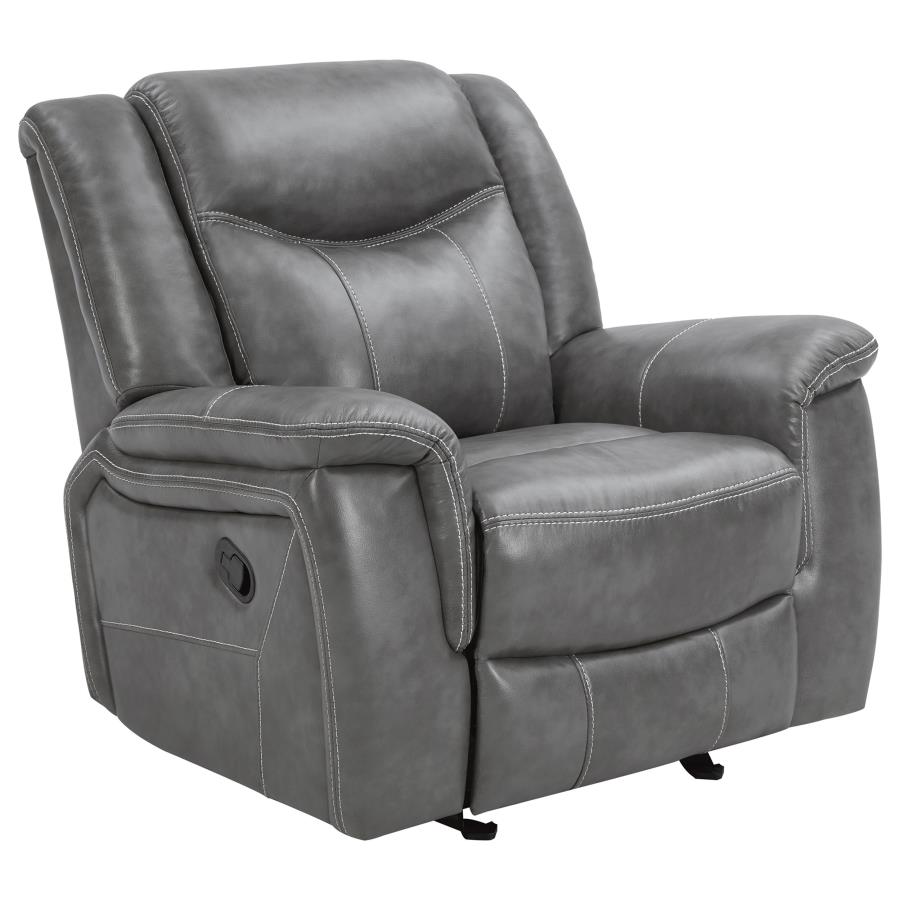 Conrad Grey Glider Recliner - MyWaynesHome #