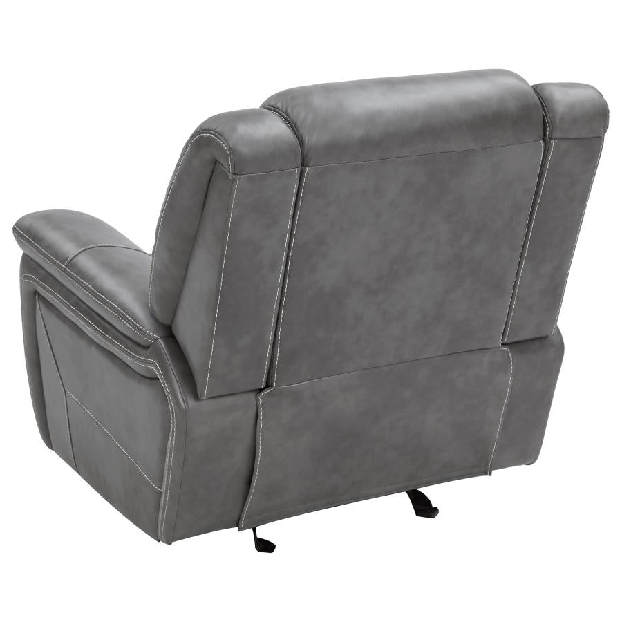 Conrad Grey Glider Recliner - MyWaynesHome #