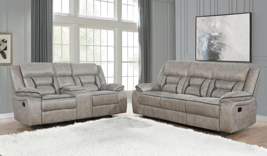 Greer Beige 2 Pc Motion Sofa Set - MyWaynesHome #