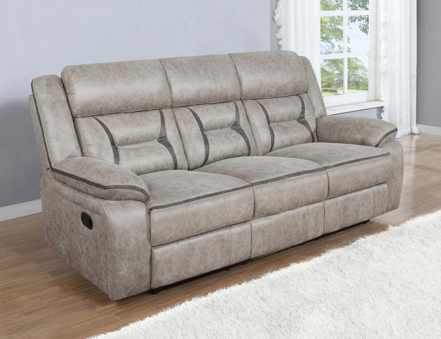 Greer Beige 3 Pc Motion Sofa Set - MyWaynesHome #