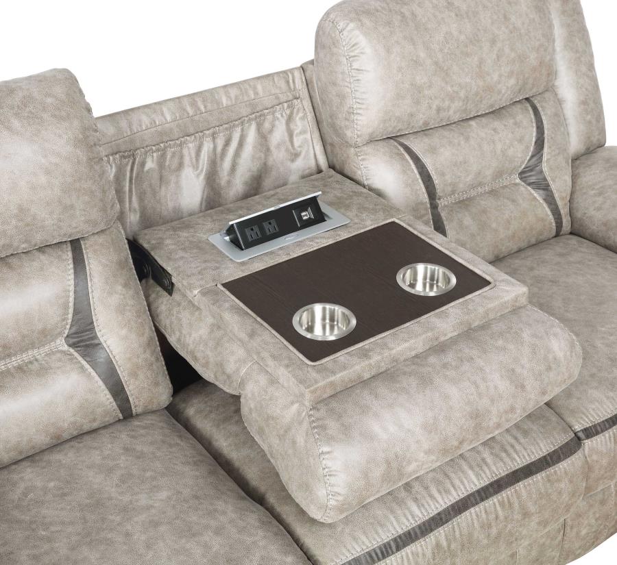 Greer Beige 3 Pc Motion Sofa Set - MyWaynesHome #