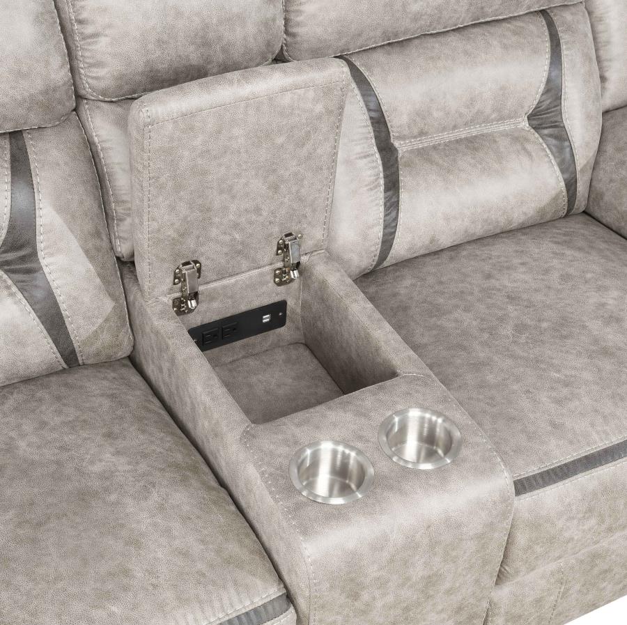 Greer Beige 3 Pc Motion Sofa Set - MyWaynesHome #