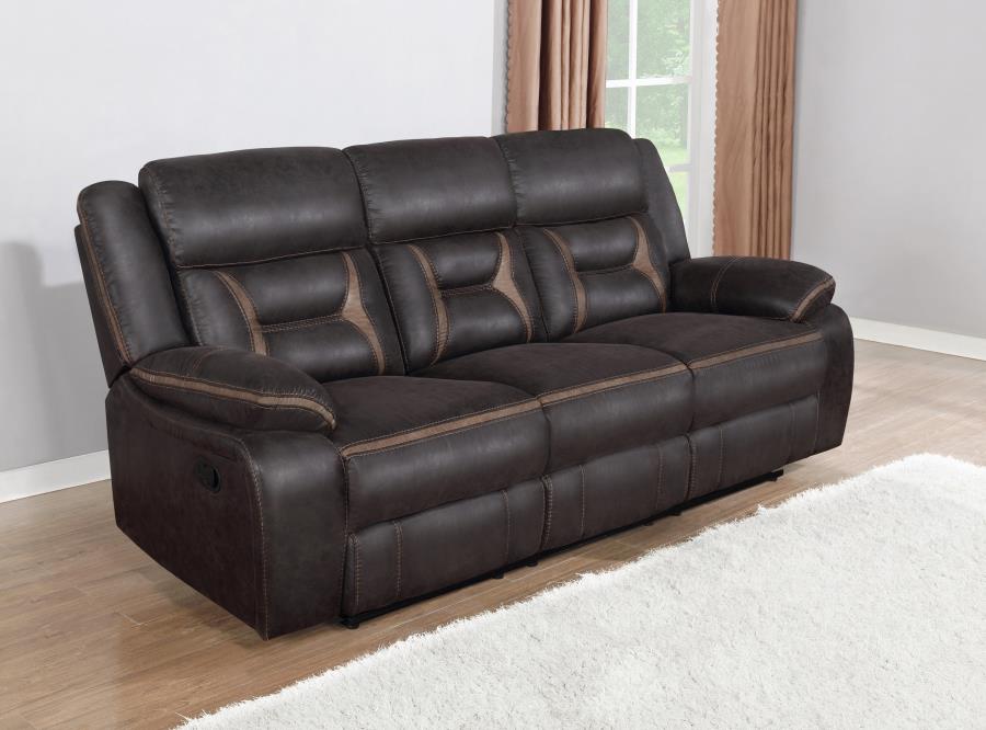 Greer Brown Motion Sofa - MyWaynesHome #