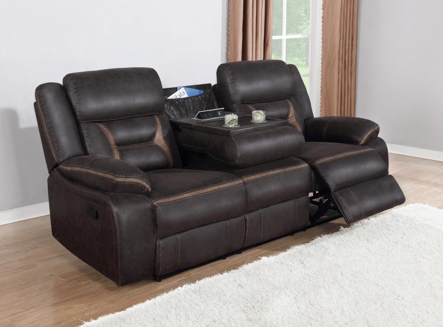 Greer Brown Motion Sofa - MyWaynesHome #